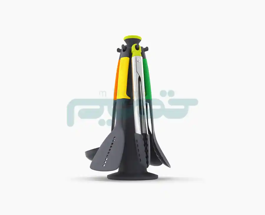 ست 6 تکه کفگیر و ملاقه و انبر رنگی جوزف جوزف